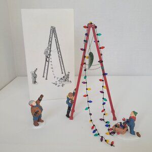 Vtg. Dept 56 Heritage Village Collection Christmas Town Tree Trimmers #5566-2